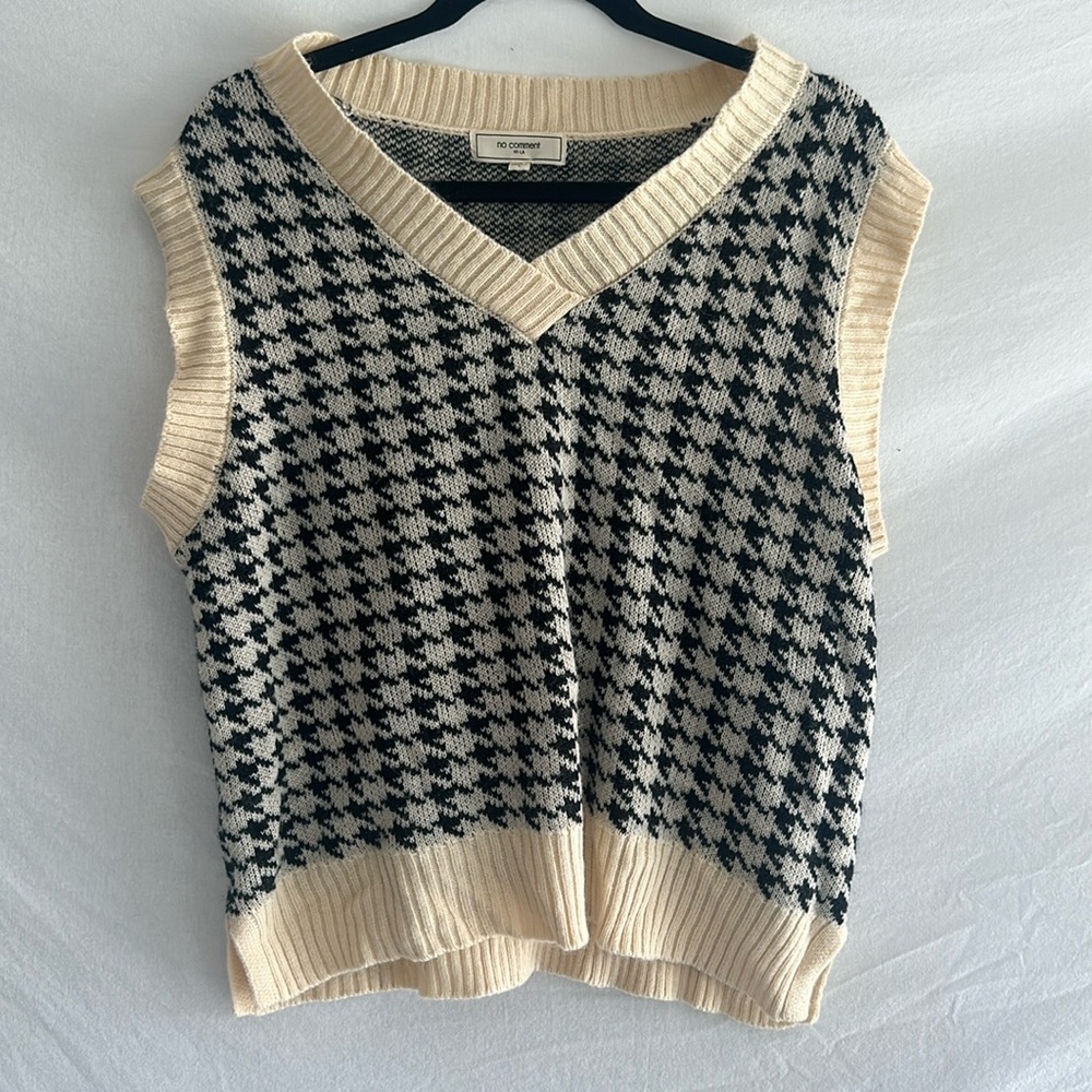 No comment sweater vest szL